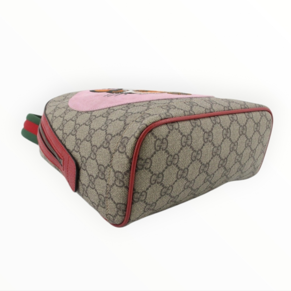 Gucci Limited Edition Bosco GG Supreme Backpack Dog Embroidered Animal Print - Picture 7 of 11
